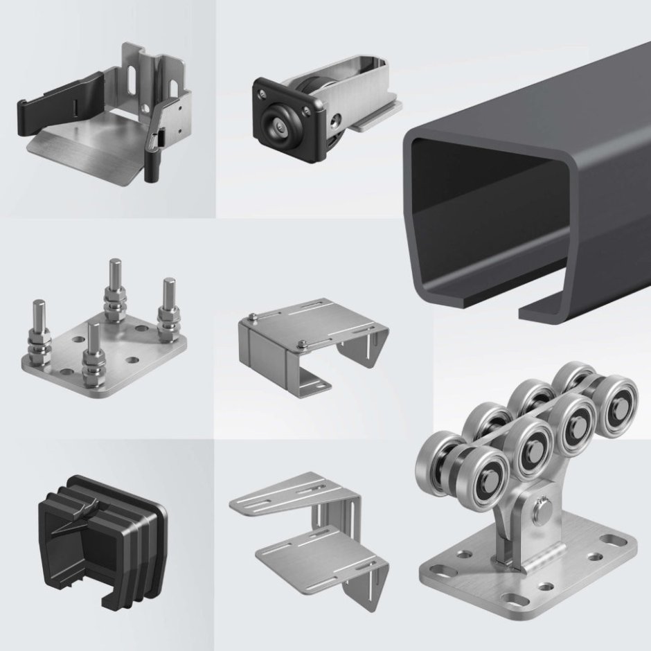 Комплект для откатных ворот ALUTECH системы SGN.01