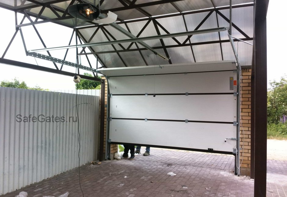 Ворота Алютех под навес