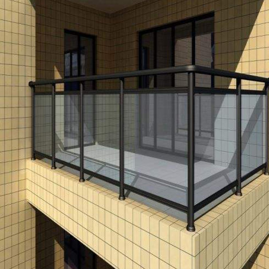 Стеклянные балконные ограждения