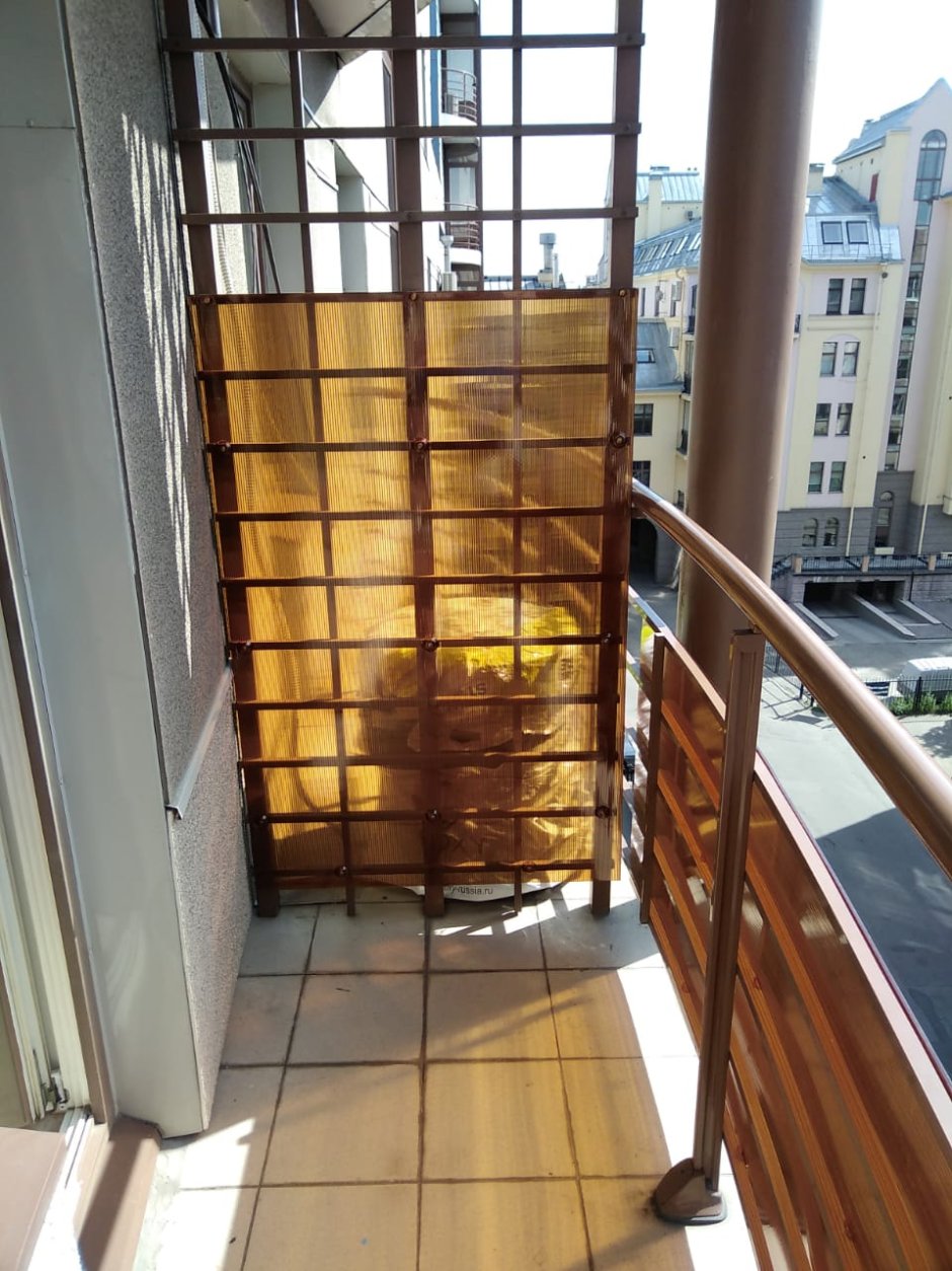 Балконные ограждения из поликарбоната