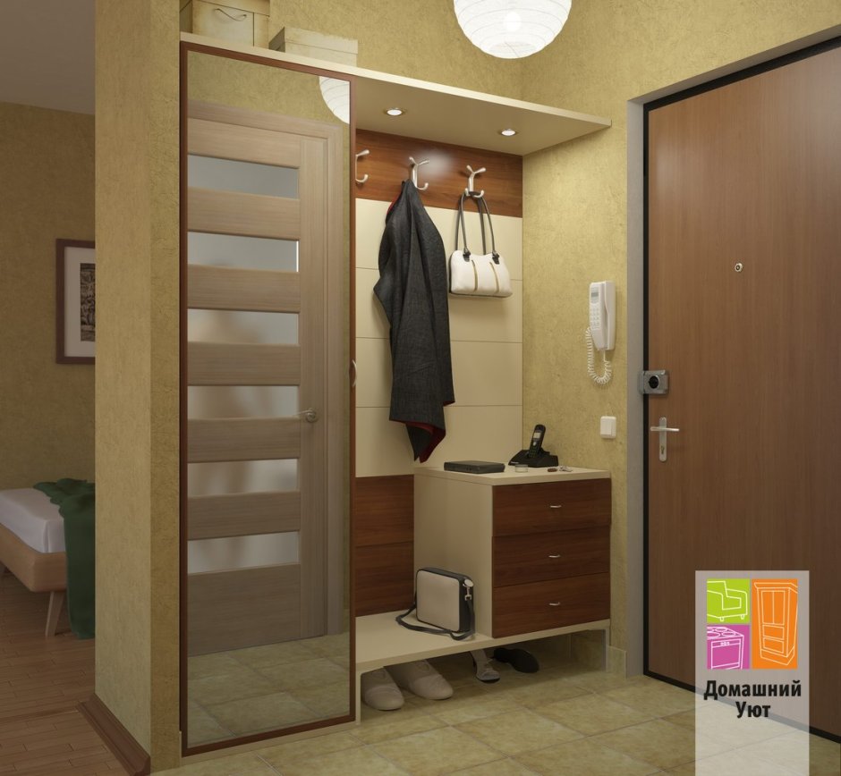 Прихожая в нише коридора