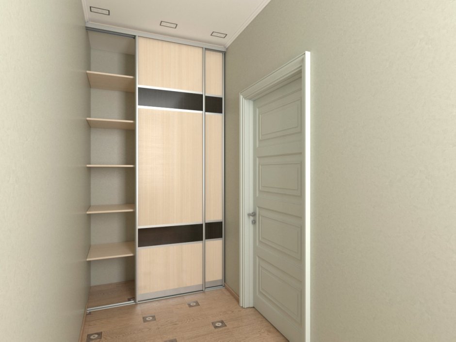 Узкие встроенные шкафы
