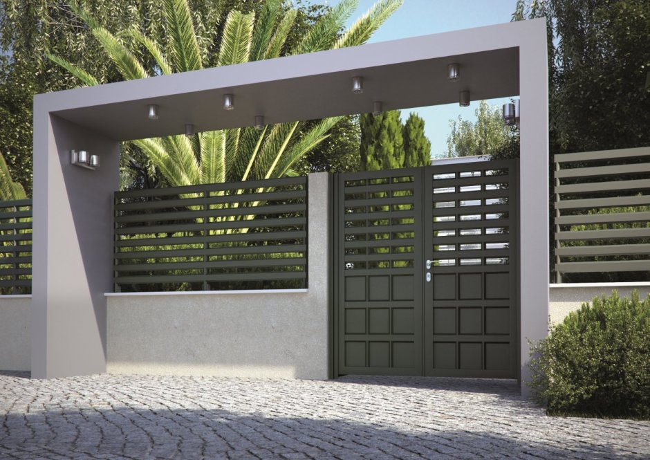 Забор в стиле Модерн