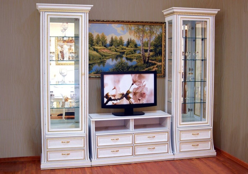 Меланж витрина Арида мебель