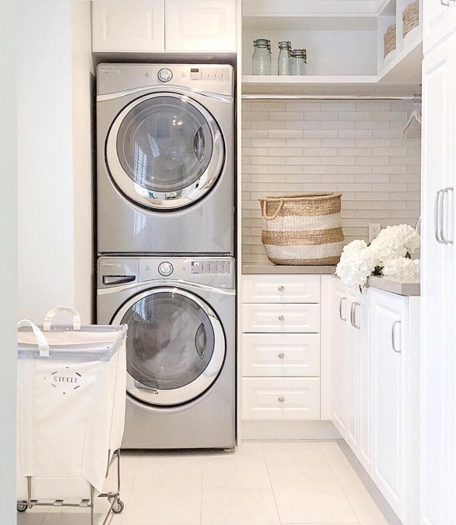 Стиральная и сушильная машина Haier в колонну