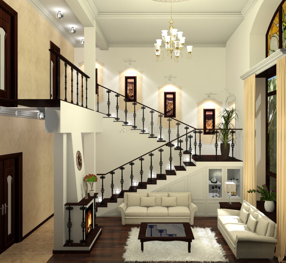 Лестница в деревянном ДОМЕДОМ