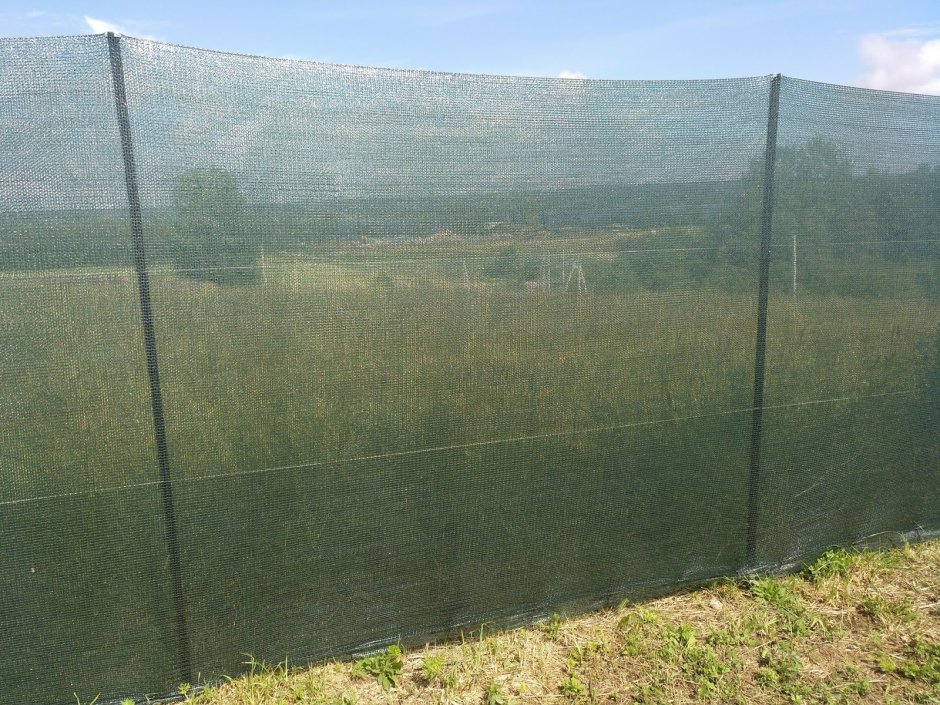 Забор из затеняющей сетки 80%