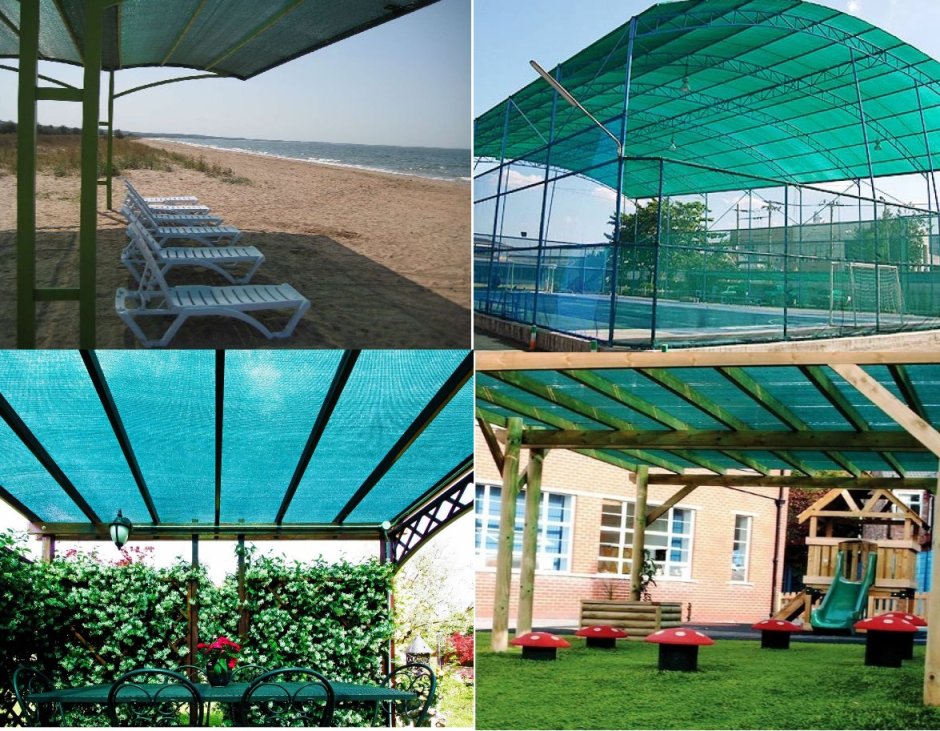 Сетка для затенения 90% от солнца фасадная