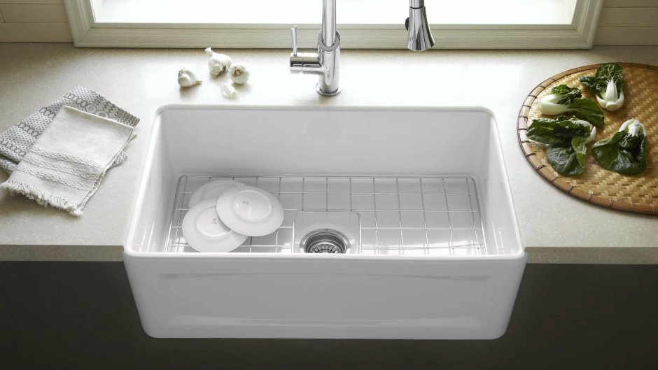 Мойка накладная керамическая