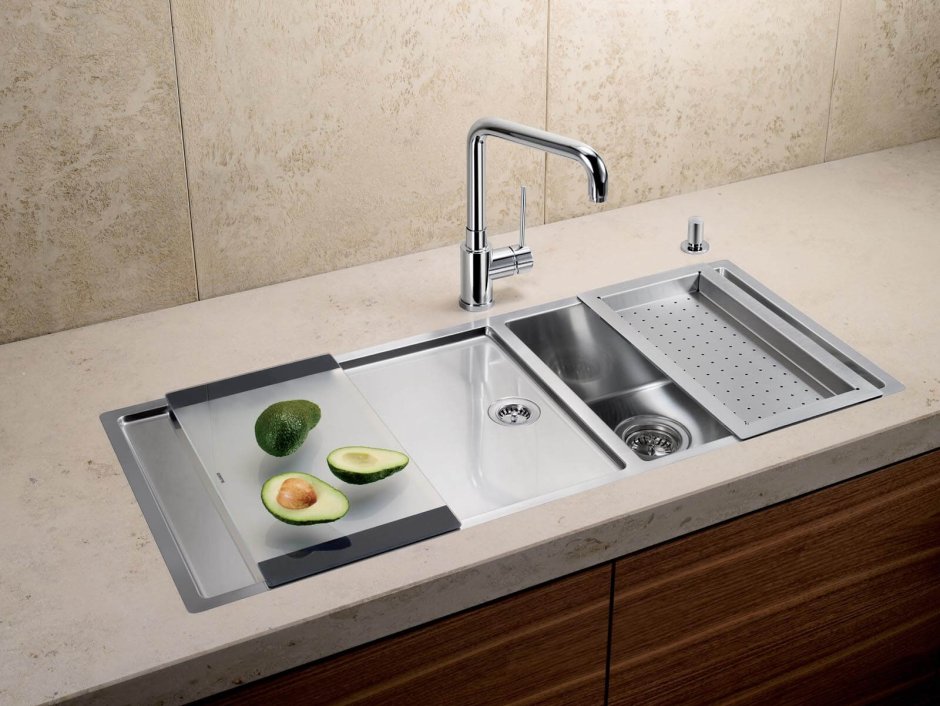 Интегрированная кухонная мойка Blanco Claron 550-if/a 61х51см нержавеющая сталь