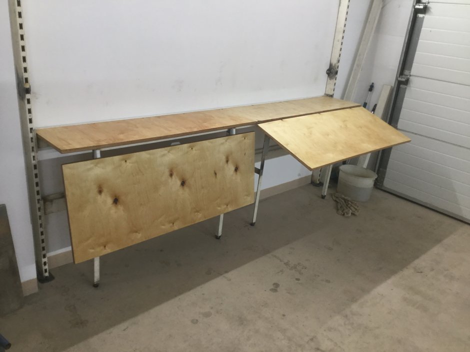 Складной пристенный верстак