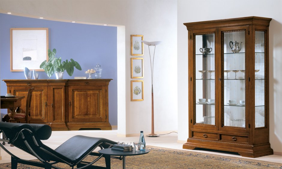 Сервант в гостиную в современном стиле шириной 80