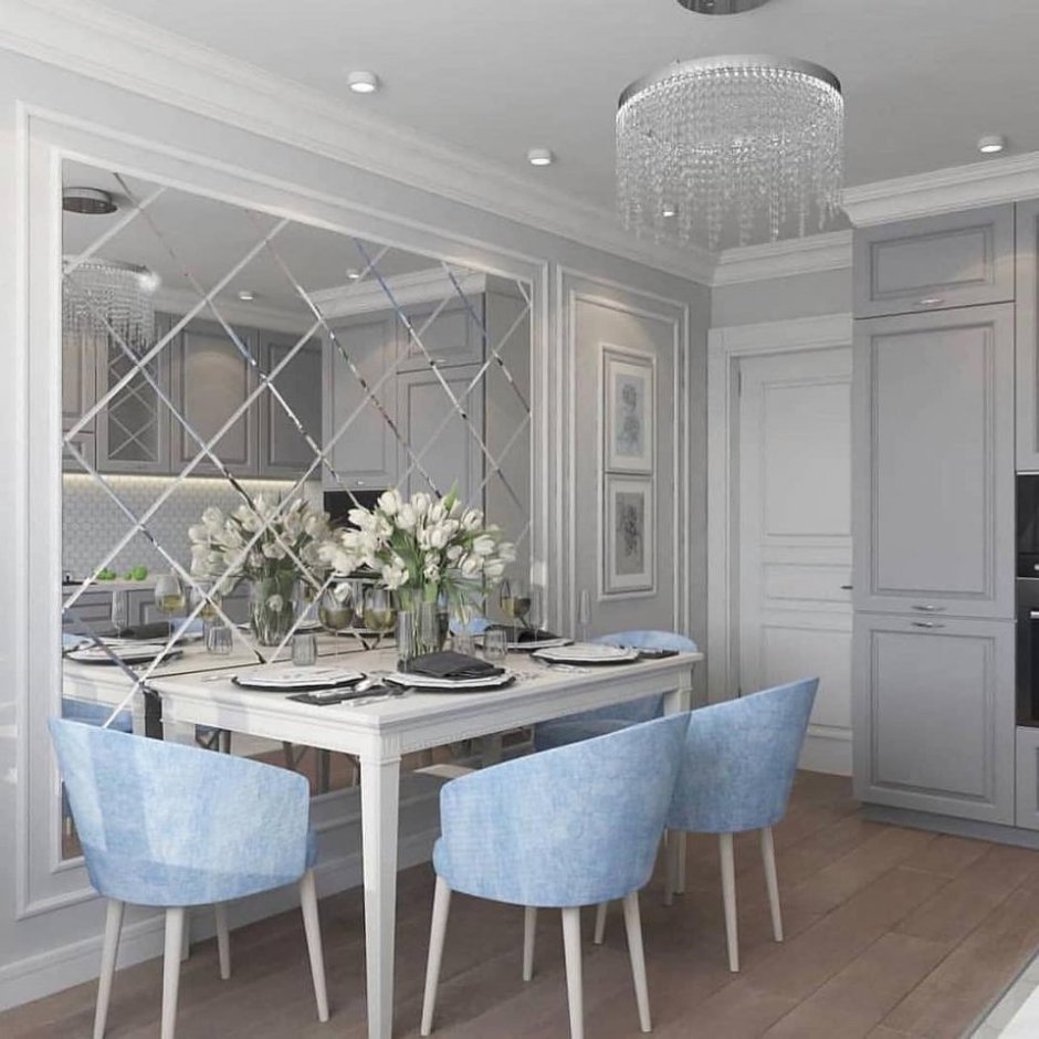 Украшение интерьера зеркалами