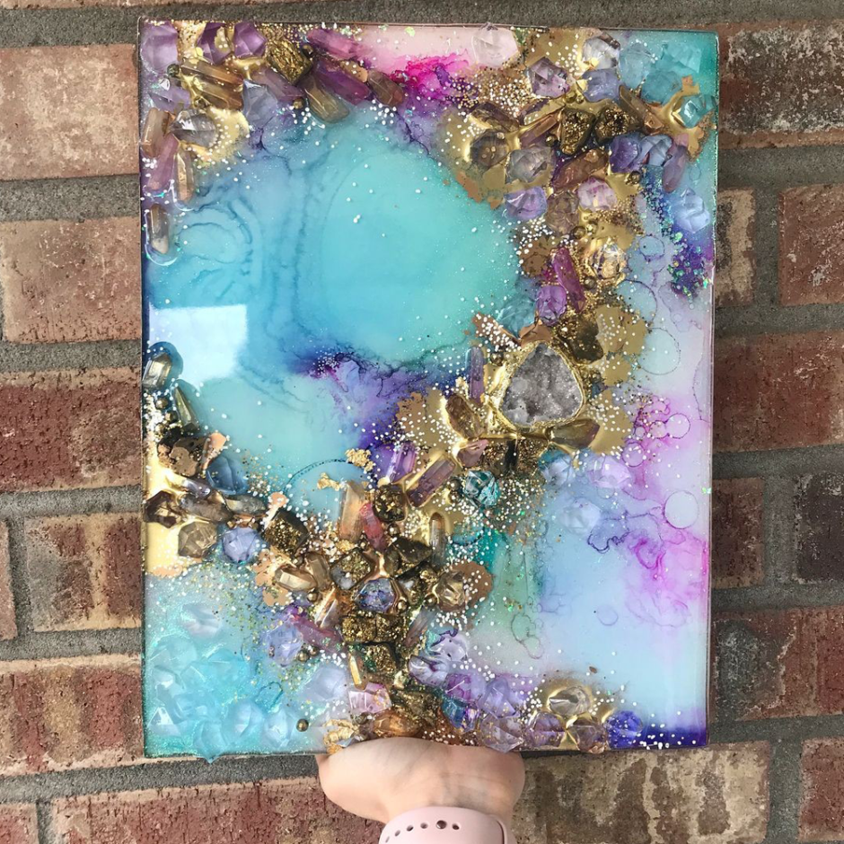 Картины флюид арт поталь смола