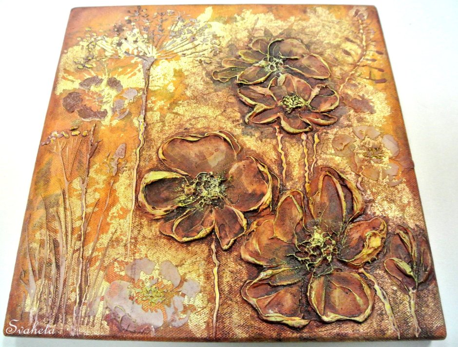 Декоративное панно в технике декупаж