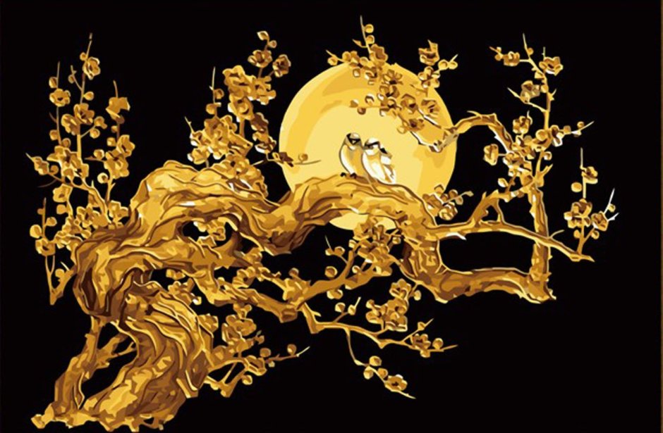 Картины в золотистых тонах