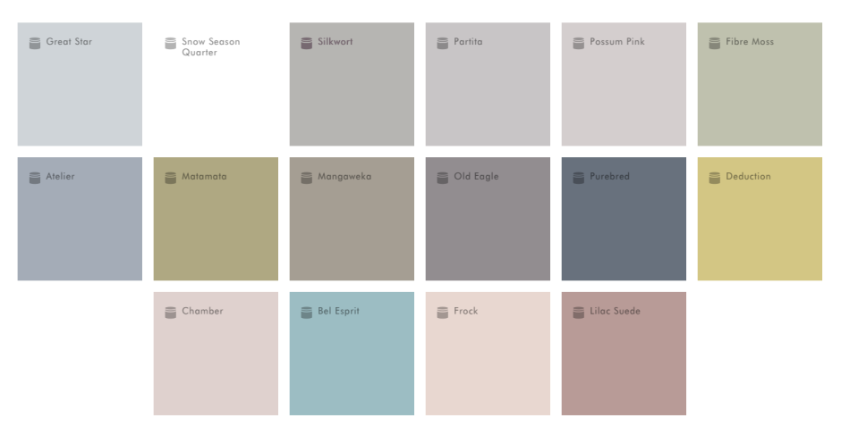 Цветовая палитра краски Дюлакс