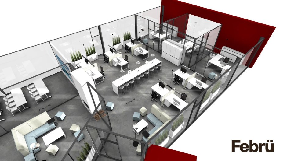 Опен Спейс планировка