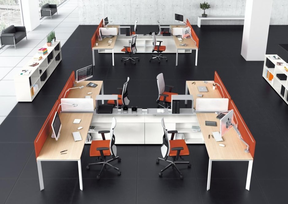 Планировка офиса опен Спейс