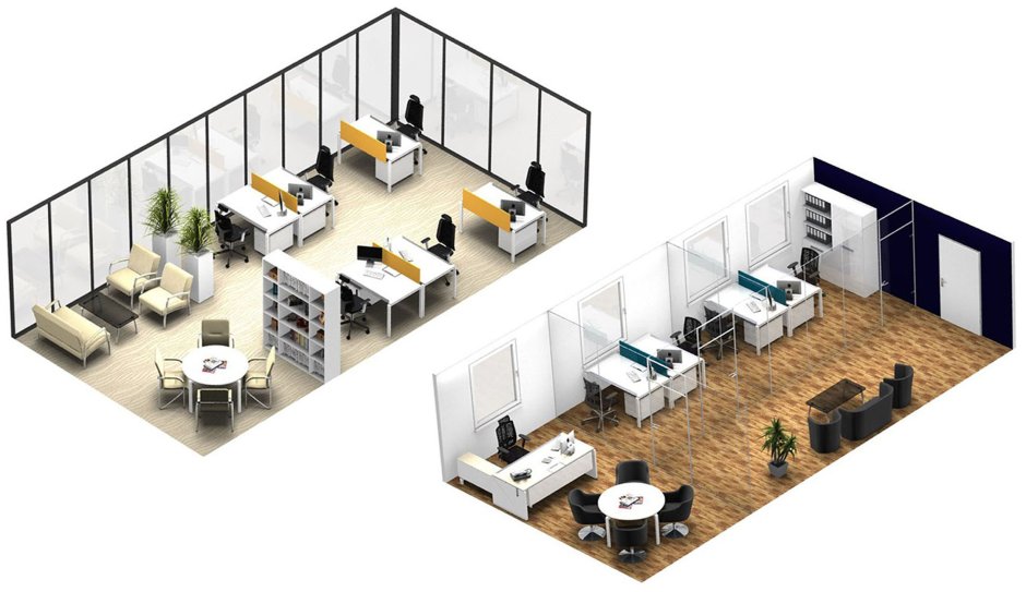 Выставочная зона в офисе