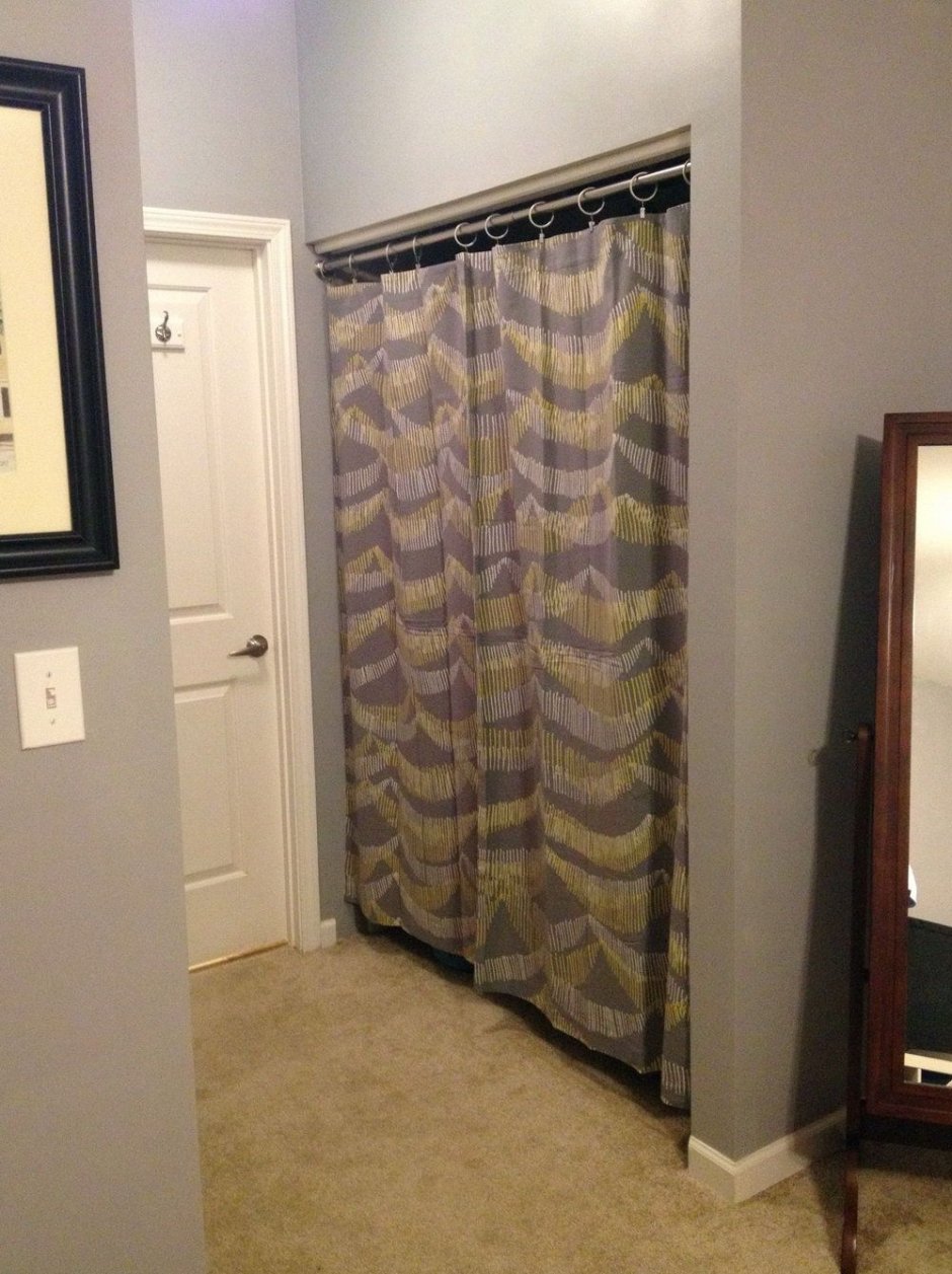 Штора вместо двери в гардеробную