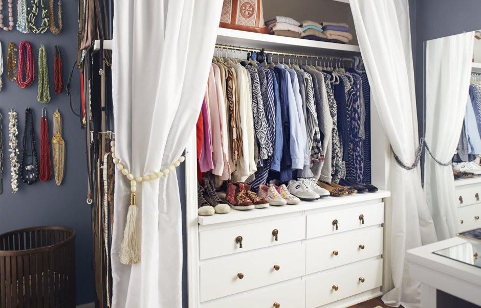 Штора вместо двери в комнату