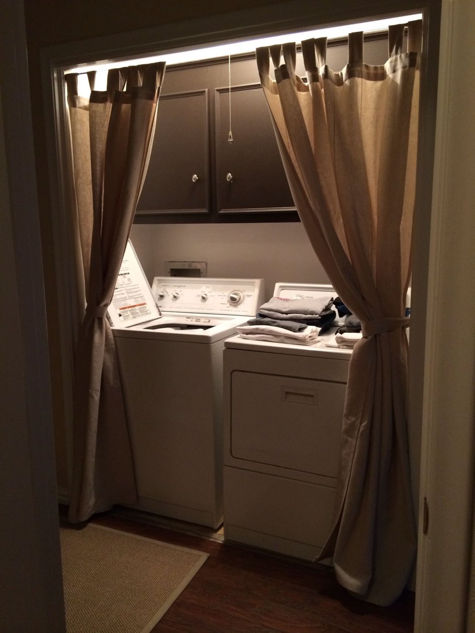 Штора вместо двери в гардеробную