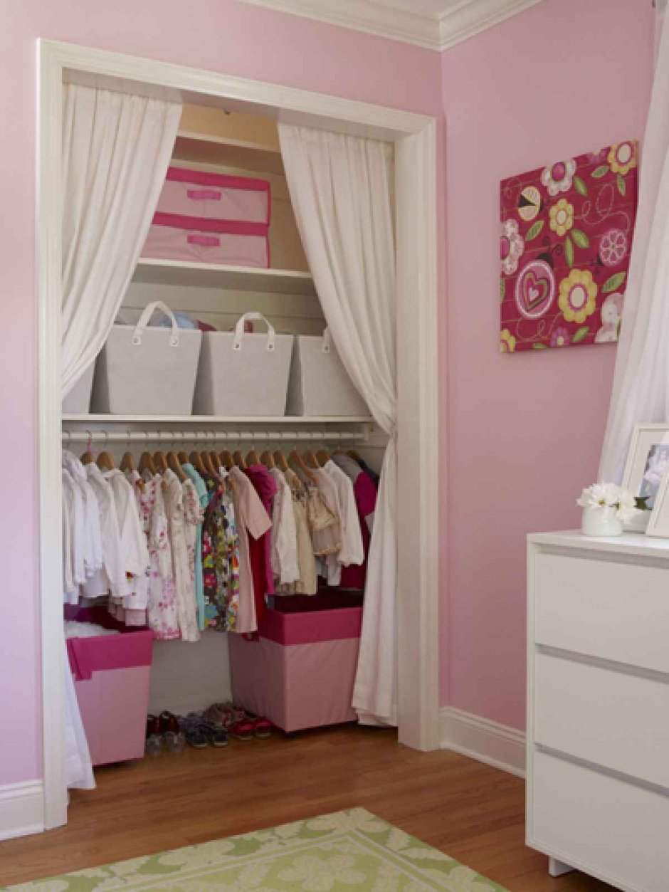 Икеа гардеробная со шторой