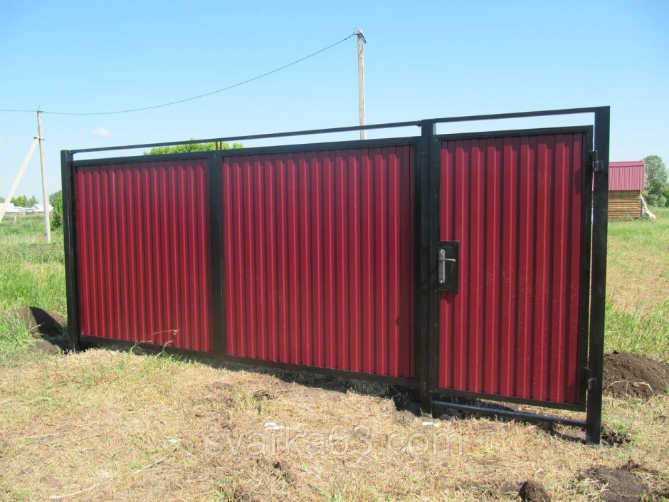 Ворота профлист с8