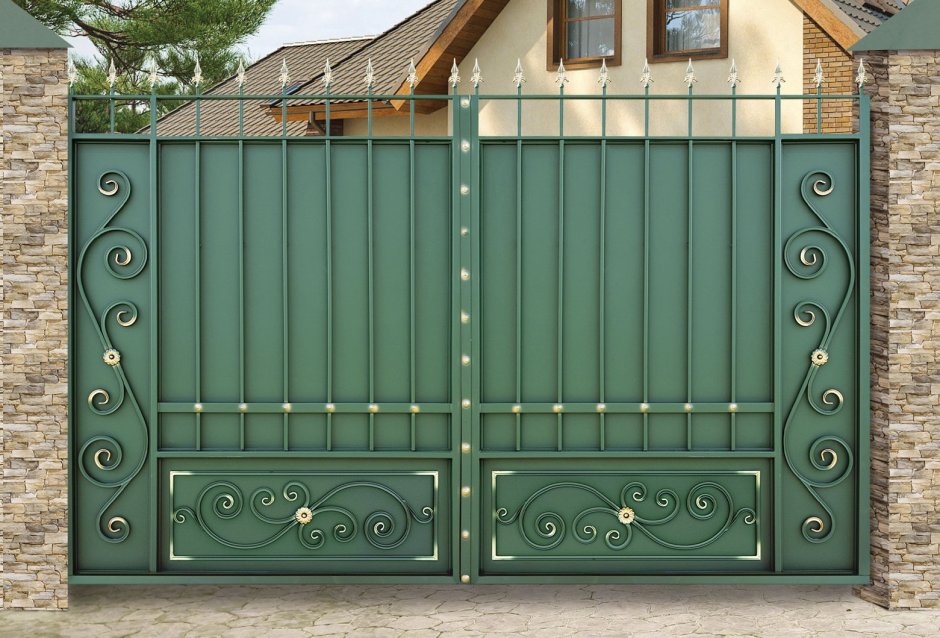 Ворота с профнастила