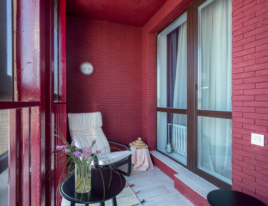 Окрашенный балкон