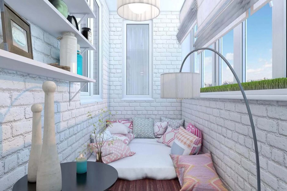 Комната на лоджии со спальным местом