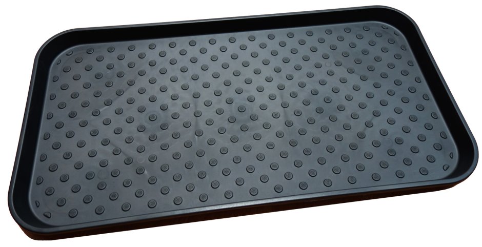 Лоток для обуви 60х40х3,5см черный Vortex/60