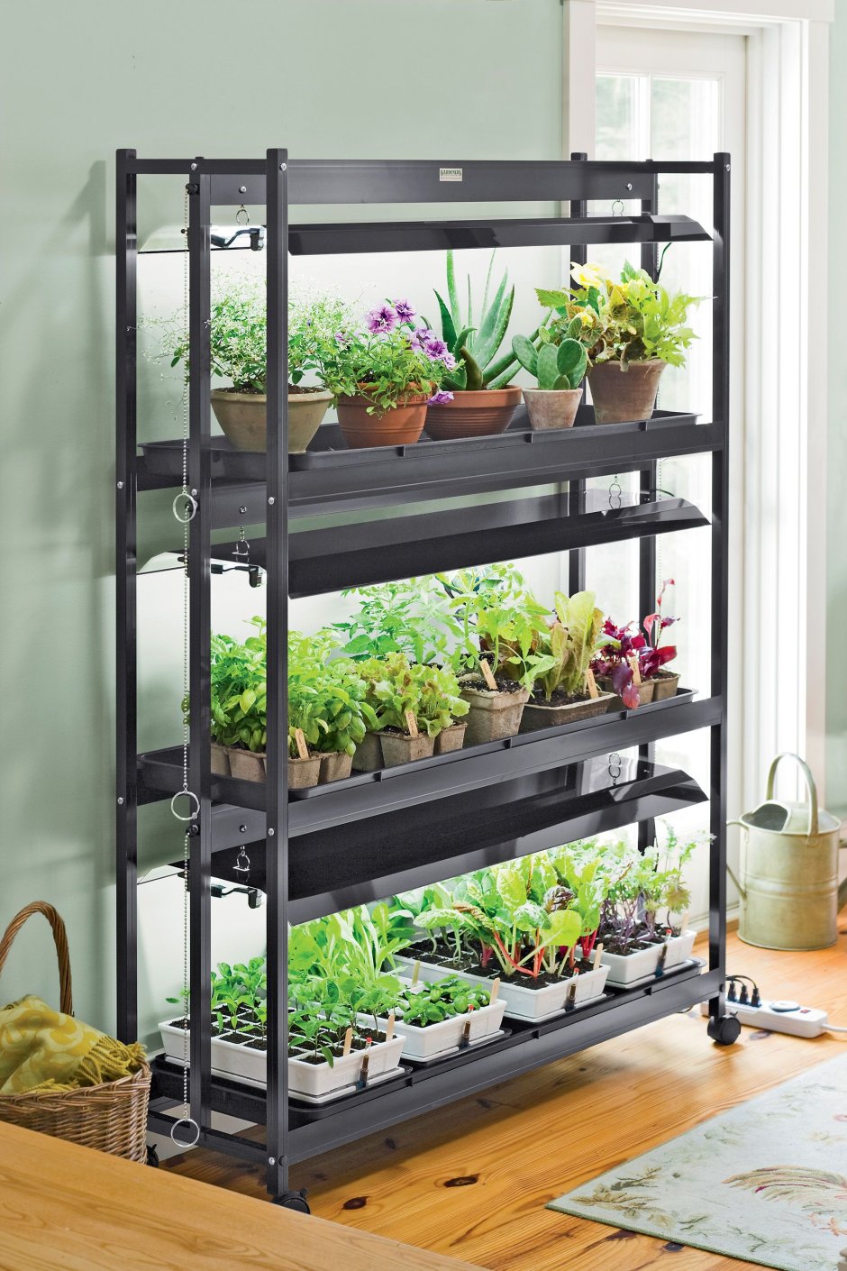 "Стеллаж 900 + 3 фитолампы 820