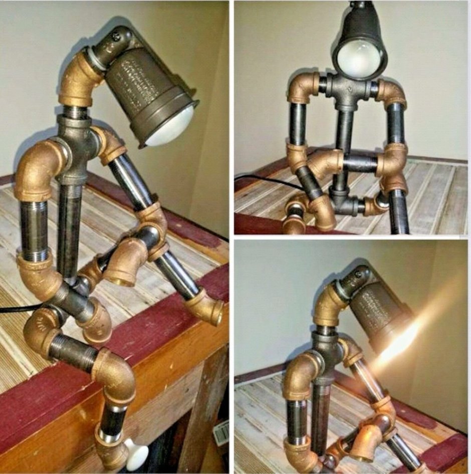 Робот из сантехнических фитингов