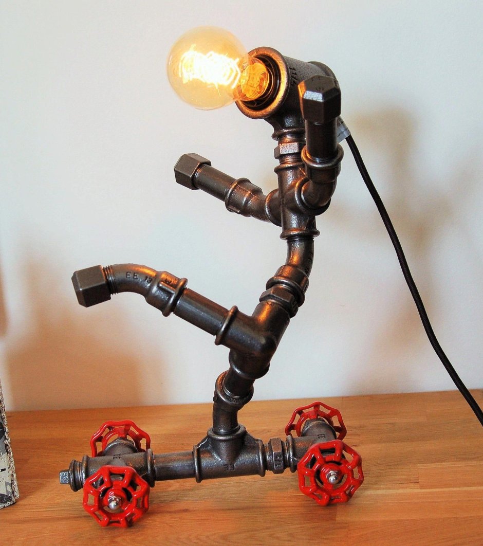 Держатель светильника из ПВХ труб