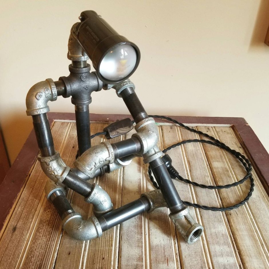 Светильники из сантехнических труб и фитингов