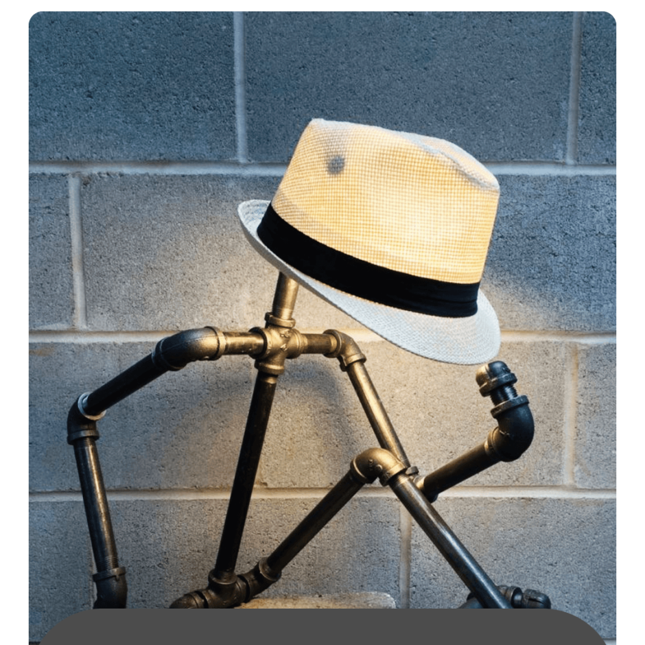 Настольная лампа из пропиленовых труб