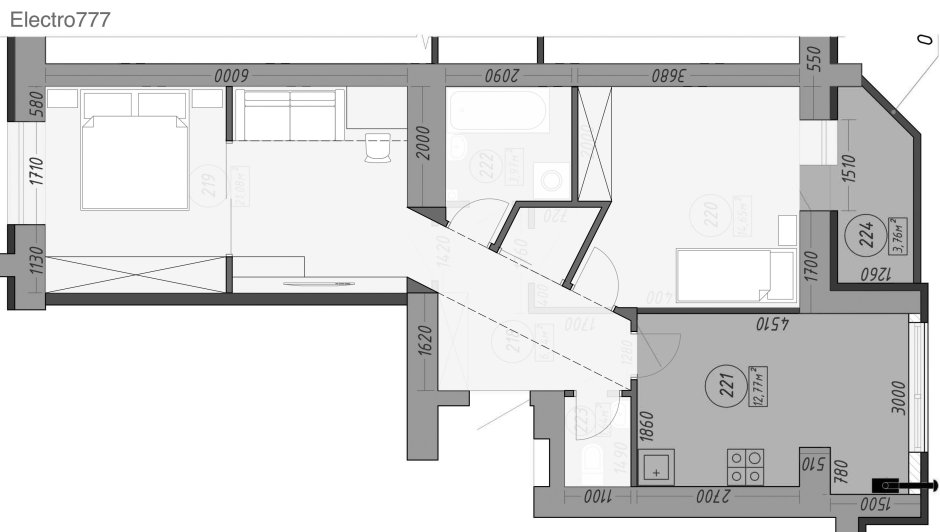 Планировки двушки распашонки 60 кв