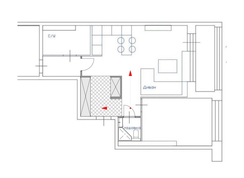 Перепланировка распашонки