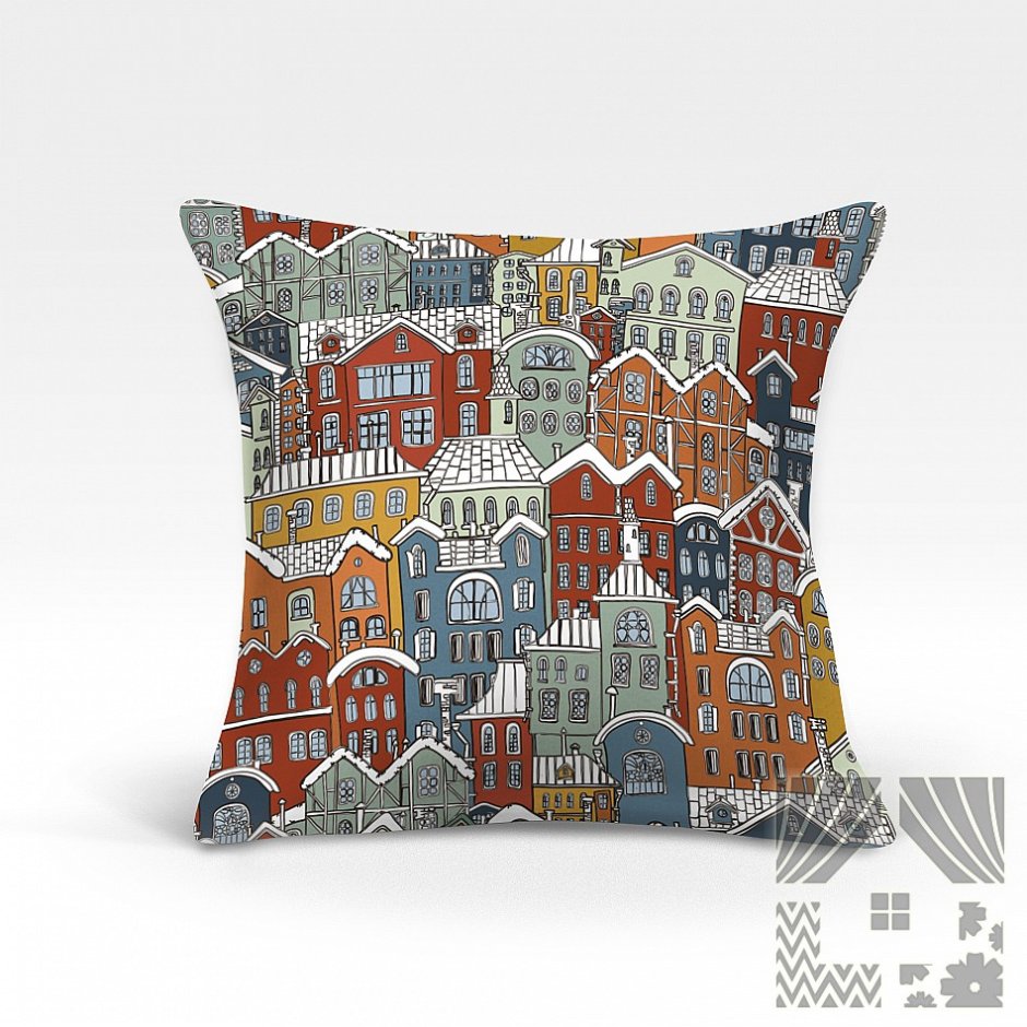 Терракотовые подушки на диван