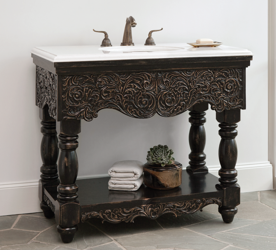 Консоль под раковину из дерева