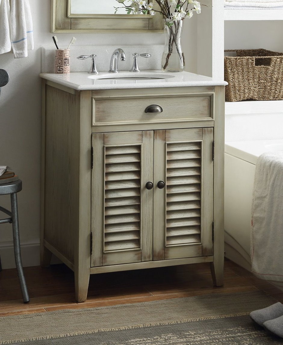 Тумба под мойку 80 в стиле Прованс из массива