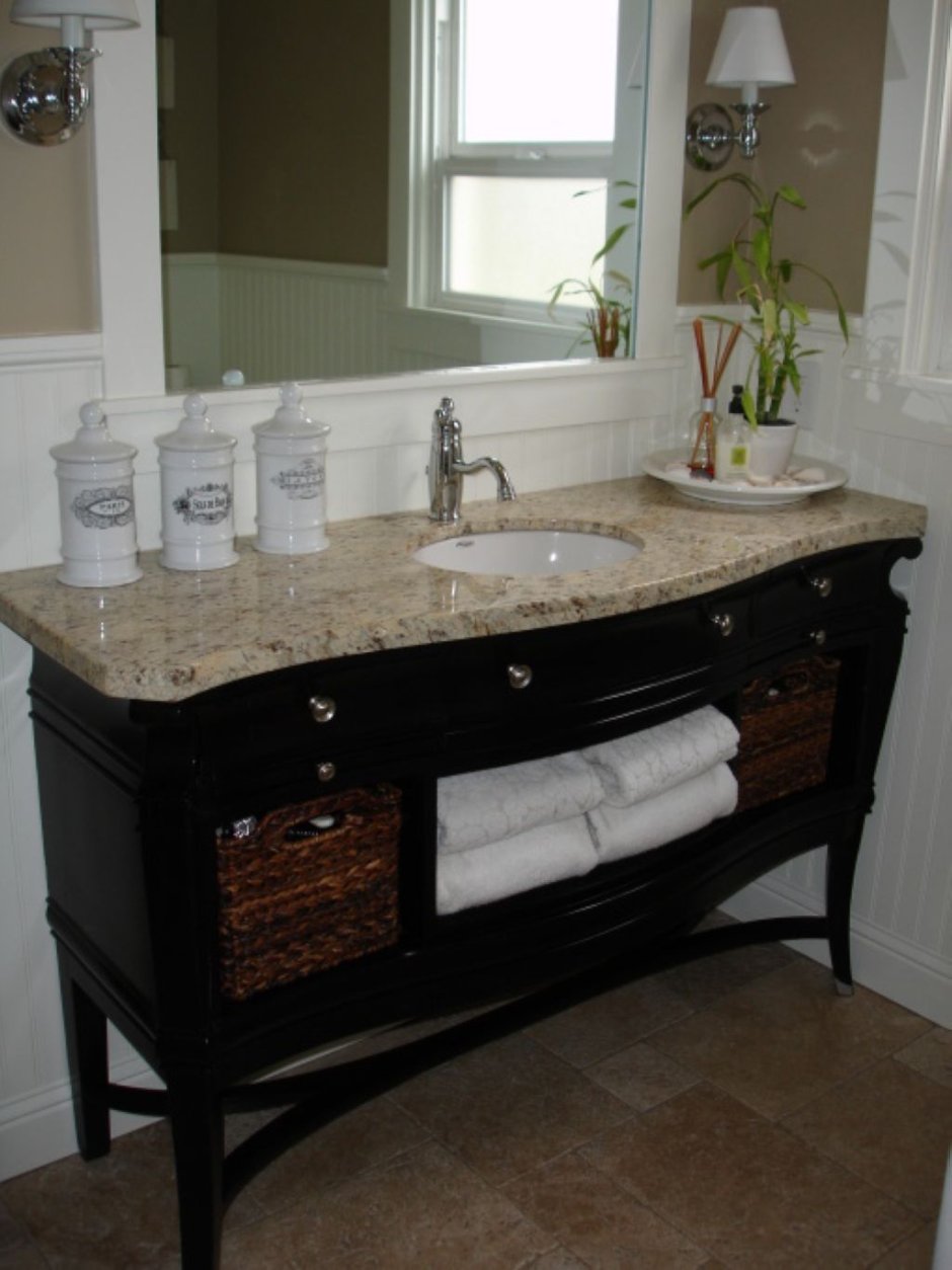 Комод под раковину в ванную Кантри