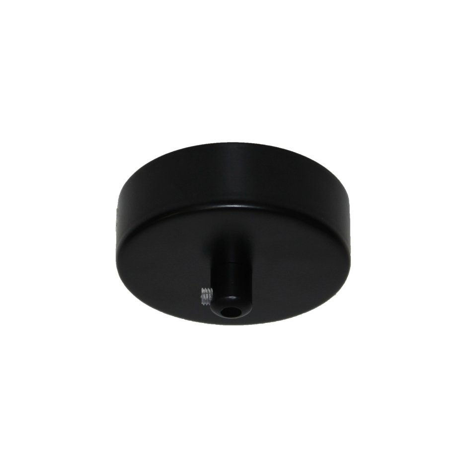Потолочная чаша для светильника в черном цвете 80 мм