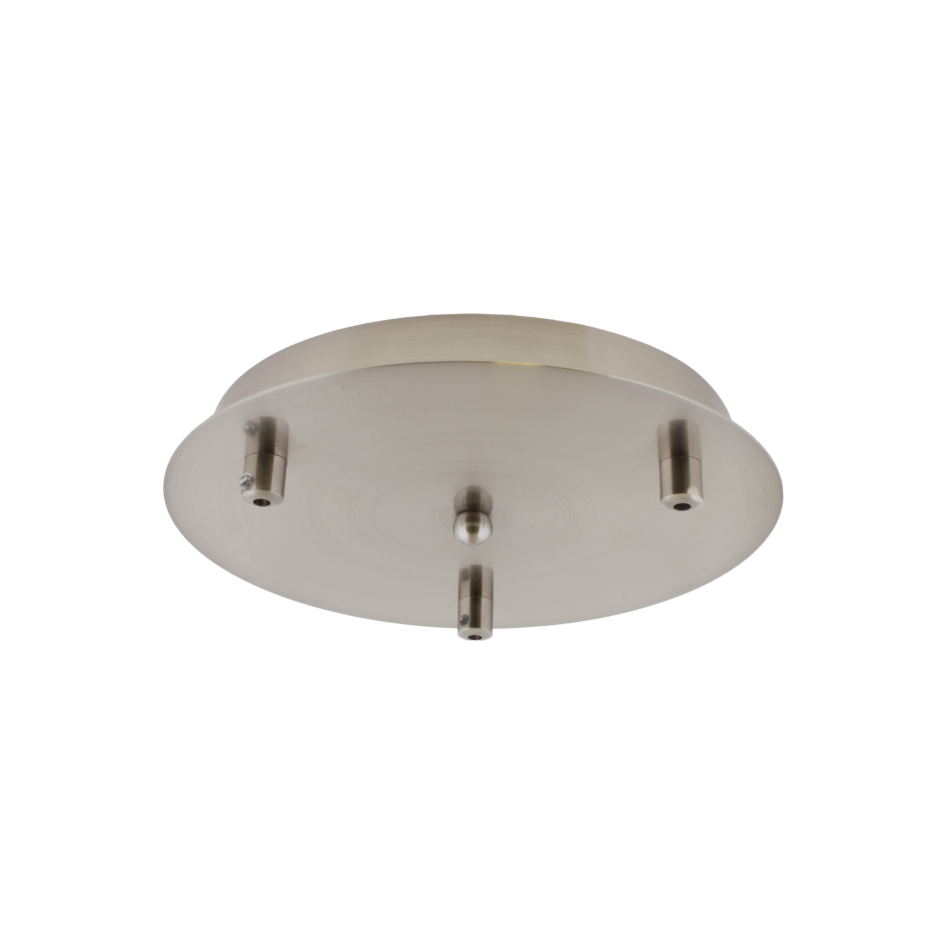 Потолочное основание на 3 отверстия 200мм цвет хром