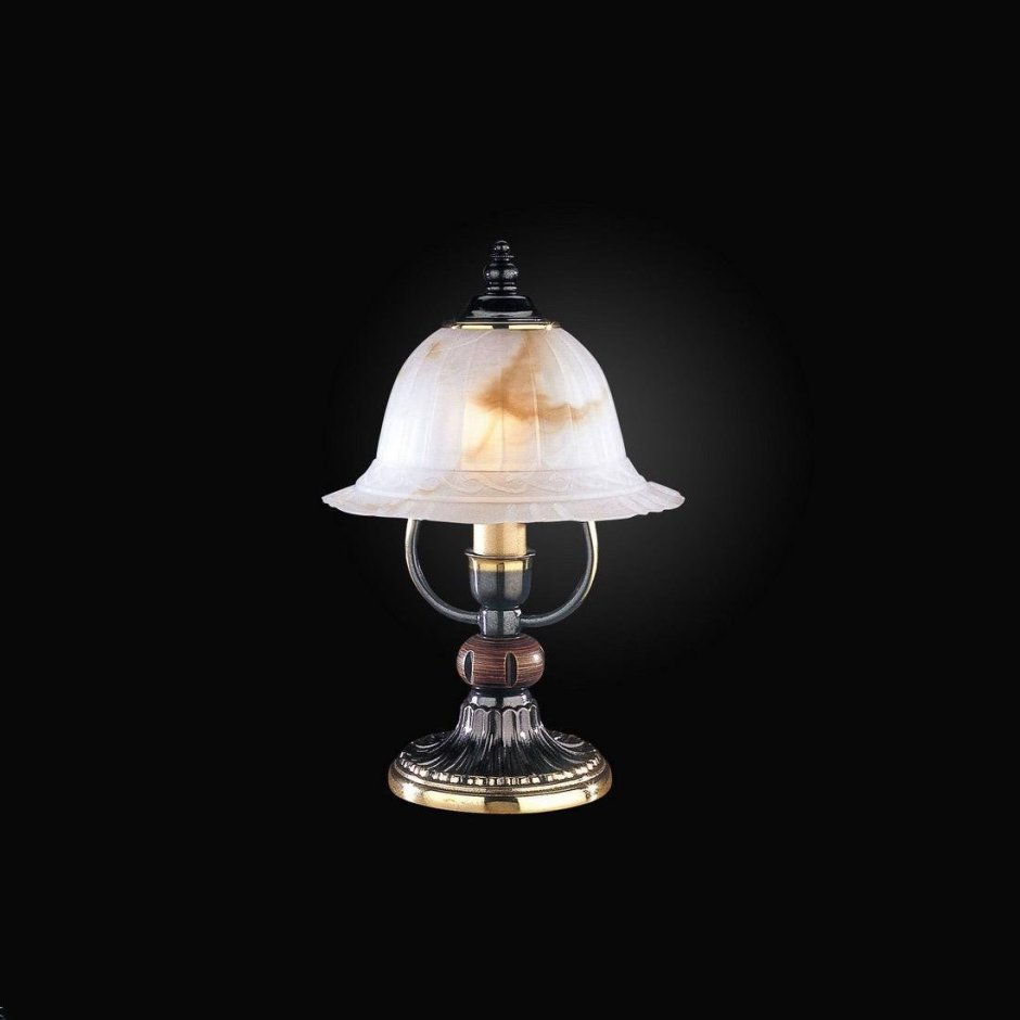 Лампа со стеклянным абажуром
