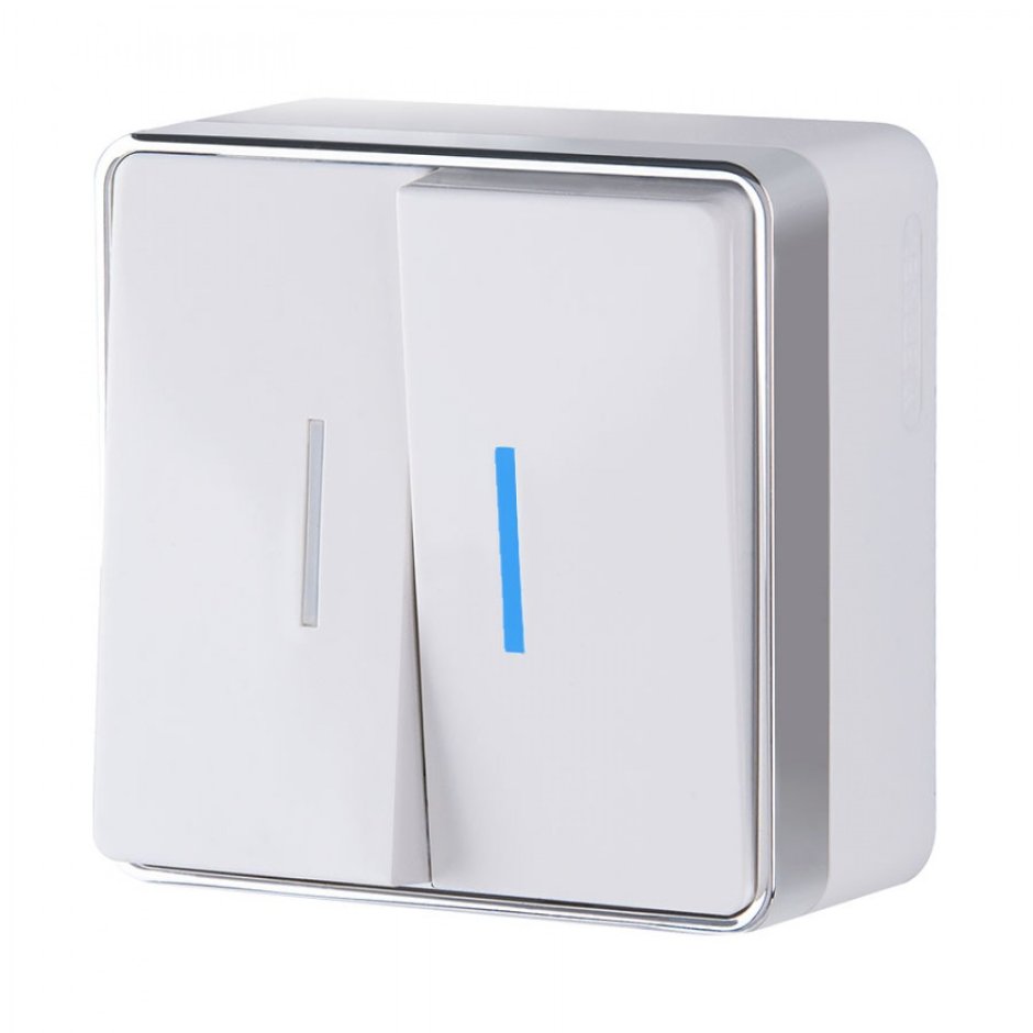 Выключатель Веркель двухклавишный