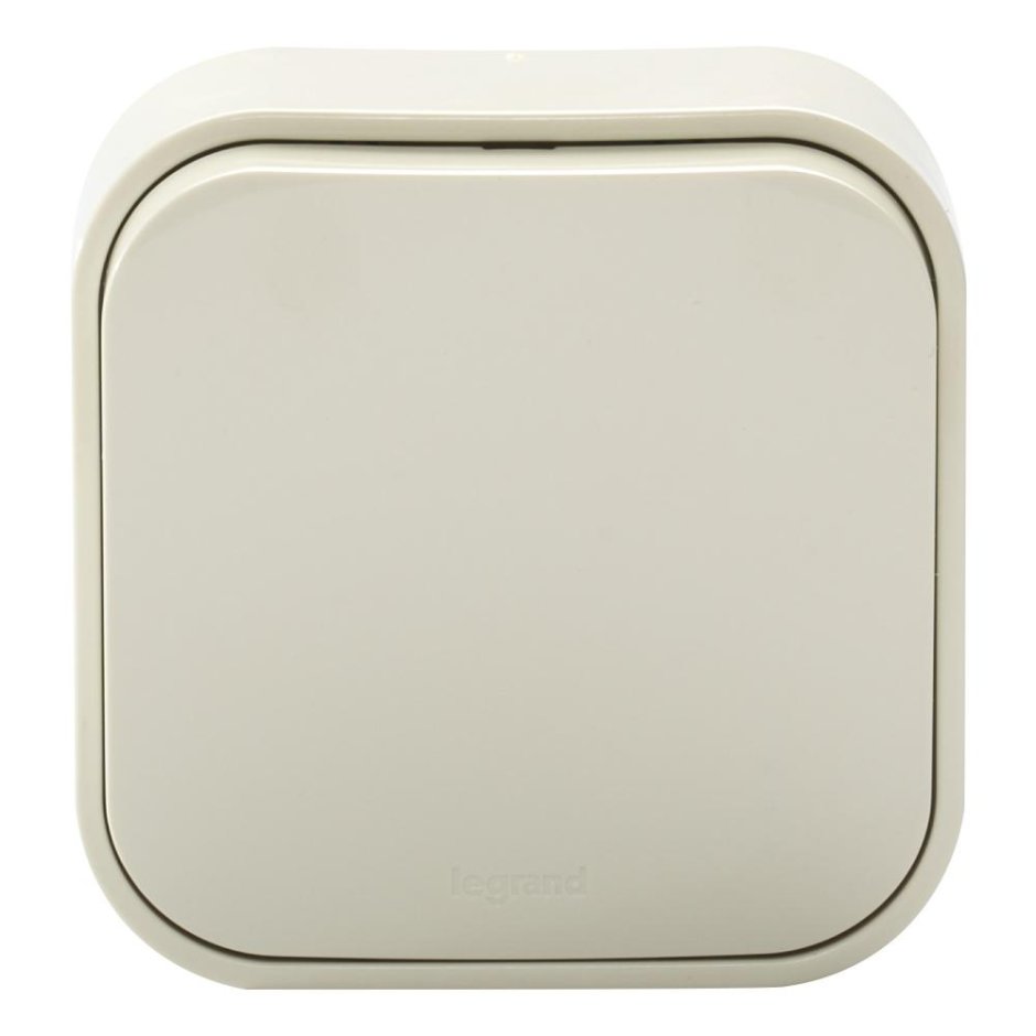 Выключатель одноклавишный коричневый ip65