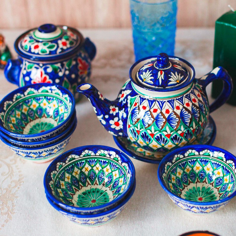 Чайный сервиз Риштанская керамика